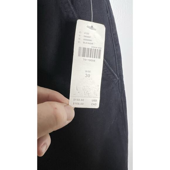 Pilcro X Anthropologie Black Wide Leg High Rise Lyocell Blend Stretch Pants 30 - Picture 7 of 11